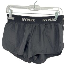 IVY PARK Running Short Sz S Womens Black Elastic Waist Pull On Comfort Athletic